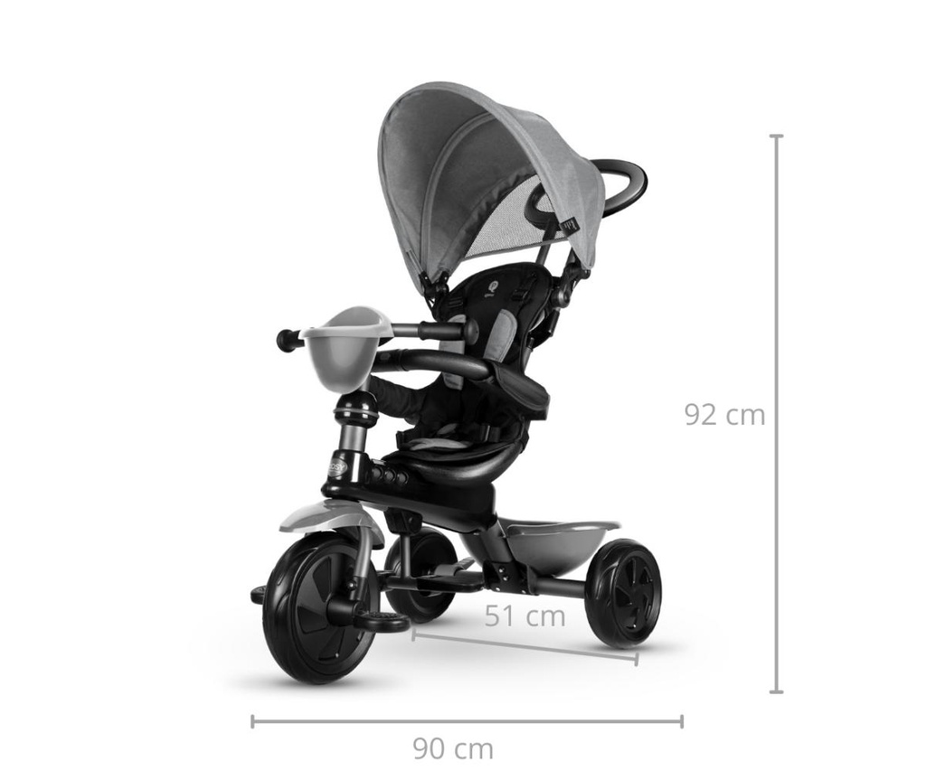 tricycle cosy gris