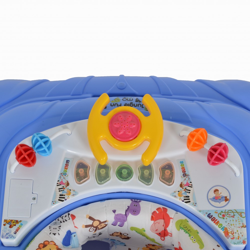 Marche bébé jungle bleu