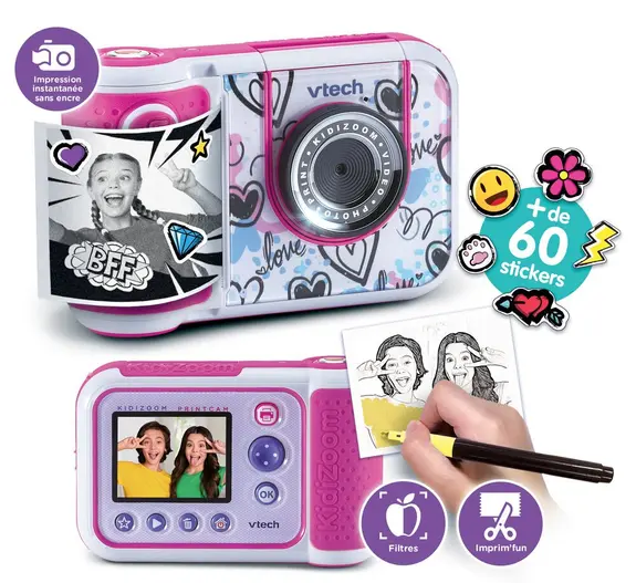 Appareil Photo Kidizoom Print Cam Couleur Rose