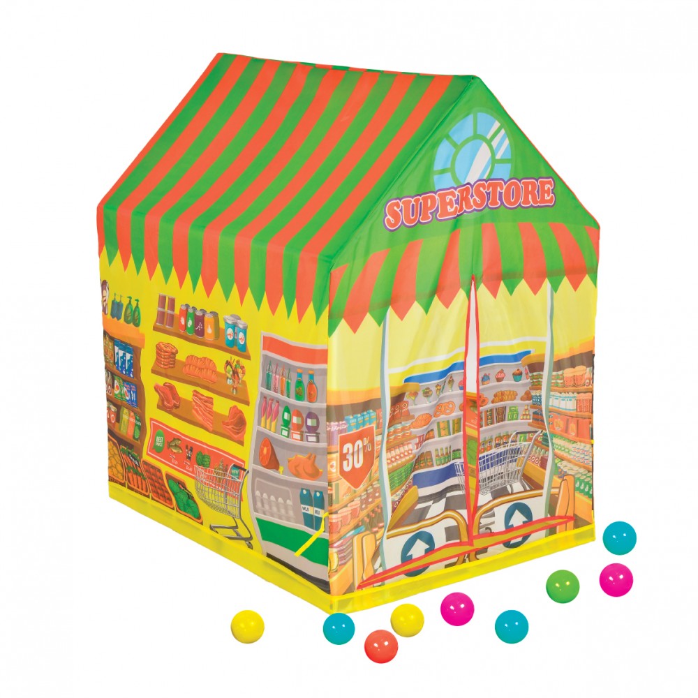 Tente de Jeu "Mon Supermarché" avec 50 Balles
