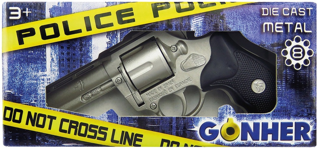 REVOLVER 8 COUPS POLICE METAL